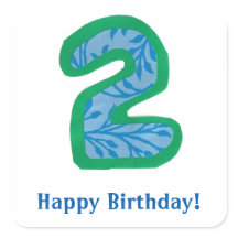 Nummer twee Stickers