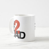 Nummer twee vader koffiemok (Voorkant links)