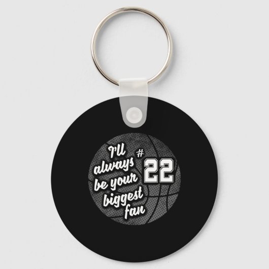 Nummer tweeëntwintig 22's grootste fan Bysketbyll  Sleutelhanger (Voorkant)