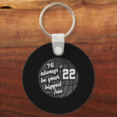 Nummer tweeëntwintig 22's grootste fan Bysketbyll  Sleutelhanger (Voorkant)