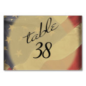 Nummer van de Amerikaanse vlag Kaart (Achterkant)