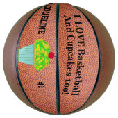 Nummer van de Basketball Cupcakes Basketbal (Verticaal)