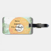 NUMMER VAN DE BILLIARDS BALL 5 BAGAGELABEL (Achterkant horizontaal)