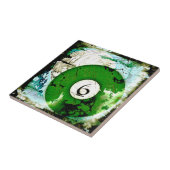 NUMMER VAN DE BILLIARTS 6 TEGELTJE (Zijkant)