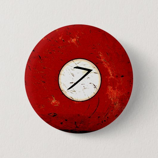 NUMMER VAN DE BILLIARTS 7 RONDE BUTTON 5,7 CM (Voorkant)