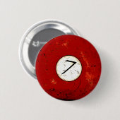 NUMMER VAN DE BILLIARTS 7 RONDE BUTTON 5,7 CM (Voorkant /achterkant)