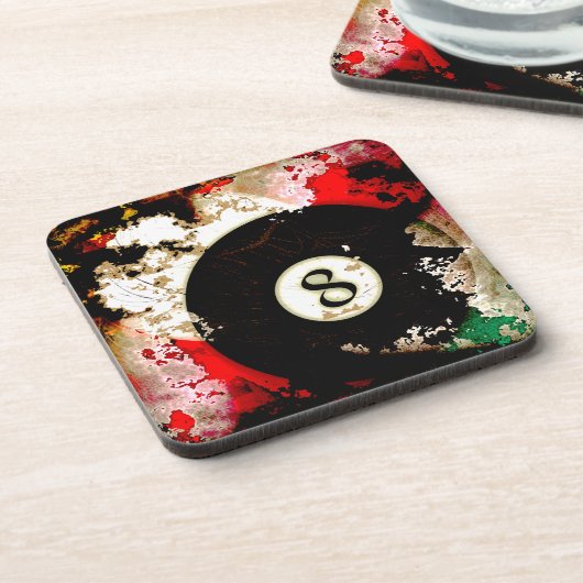 NUMMER VAN DE BILLIARTS 8 BIER ONDERZETTER (Linkerzijde)