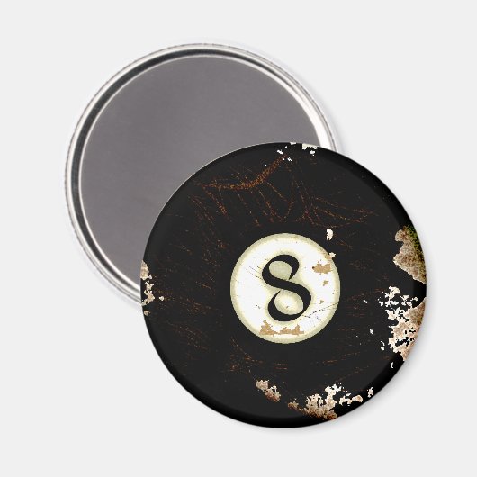 NUMMER VAN DE BILLIARTS 8 MAGNEET (Voorkant / Achterkant)