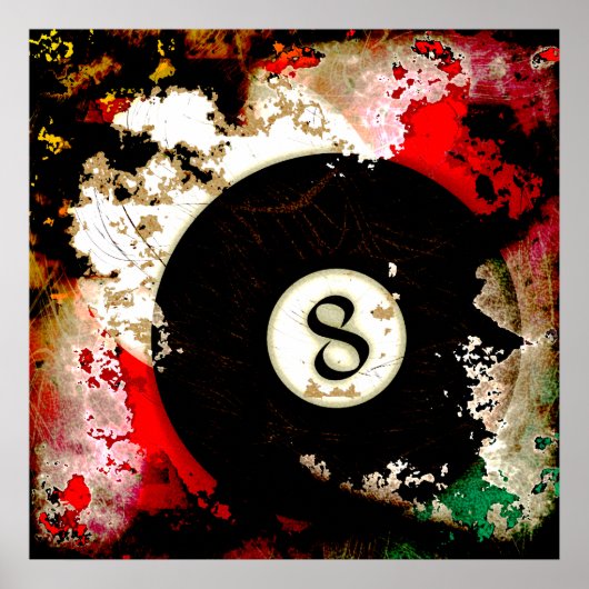 NUMMER VAN DE BILLIARTS 8 POSTER (Voorkant)