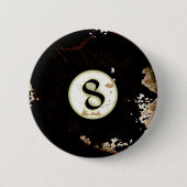 NUMMER VAN DE BILLIARTS 8 RONDE BUTTON 5,7 CM (Voorkant)