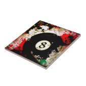 NUMMER VAN DE BILLIARTS 8 TEGELTJE (Zijkant)