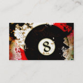 NUMMER VAN DE BILLIARTS 8 VISITEKAARTJE (Achterkant)