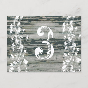  nummer van de oude houten lijst briefkaart