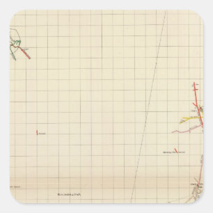 Nummer van de productkaart vierkante sticker