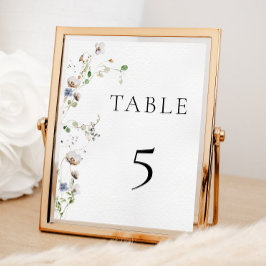 Nummer van de tabel van Dainty Wildflower Poster