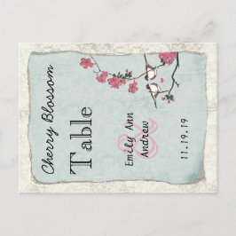 nummer van de vogelroze kerry Blossom Briefkaart
