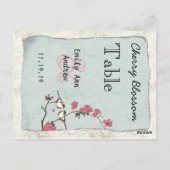 nummer van de vogelroze kerry Blossom Briefkaart (Achterkant)