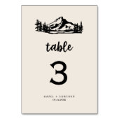 nummer van de Wilderness Table Kaart (Achterkant)