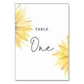 Nummer van de zonnebloembruiloft kaart (Voorkant)