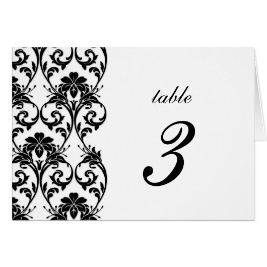  nummer van de zwarte rand van de bruiloft (Voorkant Horizontaal)