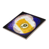 NUMMER VAN HET BILARDS BALL 9 TEGELTJE (Zijkant)