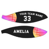 Nummer van het team van de speldenkroze meisjesspe basketbal (Panelen)