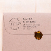 Nummer van het vak Terugkeeradres Zelfinktende Stempel