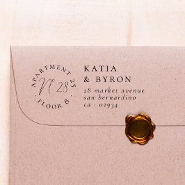 Nummer van het vak Terugkeeradres Zelfinktende Stempel