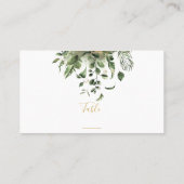 Nummer van lebyltentafel voor bruiloft plaatskaartje (Achterkant)