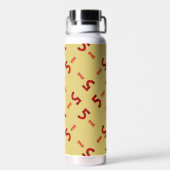 Nummer vijf bruin waterfles (Achterkant)