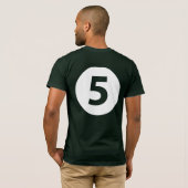 Nummer vijf t-shirt (Achterkant volledig)
