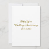 Nummer Vijftig Custom Photo Wedding Jubileum Kaart (Achterkant)