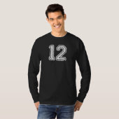 Nummer, Voetbal Nummer Sport T-shirt (Voorkant volledig)