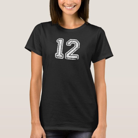 Nummer, Voetbal Nummer Sport T-shirt (Voorkant)