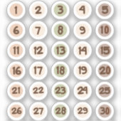 Nummer voor maandplanner sticker (Voorkant)