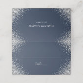 Nummer zeegaand en zilverweddenschap plaatskaartje (Buitenkant ongevouwen)