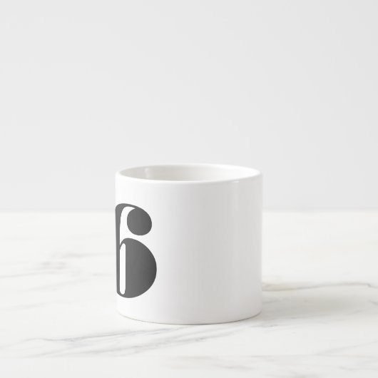 Nummer zes espresso kop (Voorkant)