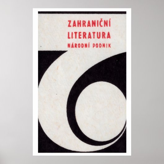 Nummer Zes Matchbox Kunstprint, Tsjechoslowaaks Poster (Voorkant)