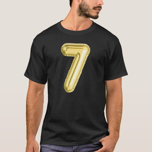 Nummer zeven 7 t-shirt (Voorkant)