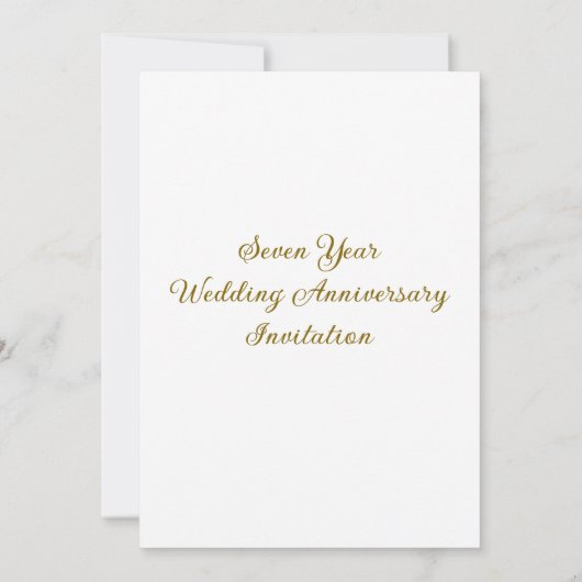 Nummer zeven aangepaste foto bruiloft Jubileum Kaart (Achterkant)