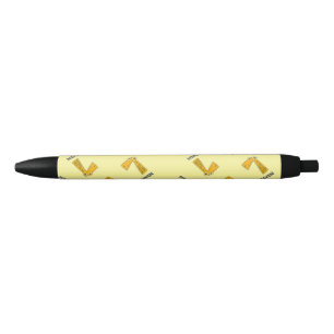 Nummer zeven beige zwarte inkt pen