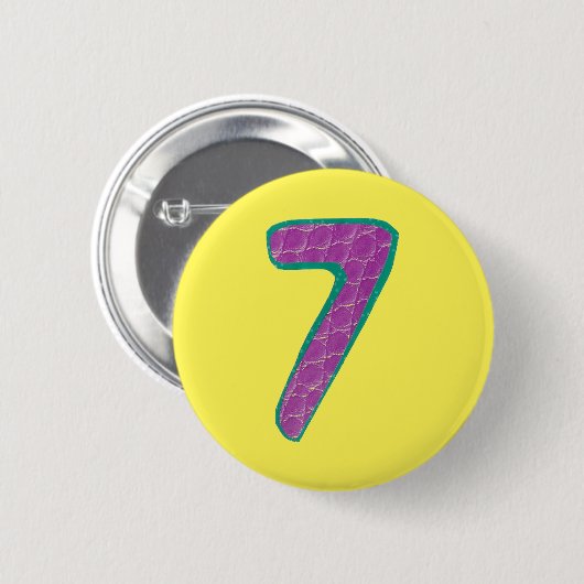 Nummer zeven Button (Voorkant /achterkant)