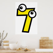 Nummer zeven poster (Keuken)