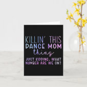 Nummer zijn we op Fun Dance Mam Dancing Moederdag Kaart (Gele Bloem)