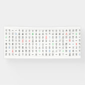 Nummerbanner 1 - 2,5 voet bij 6 voet spandoek (Horizontaal)