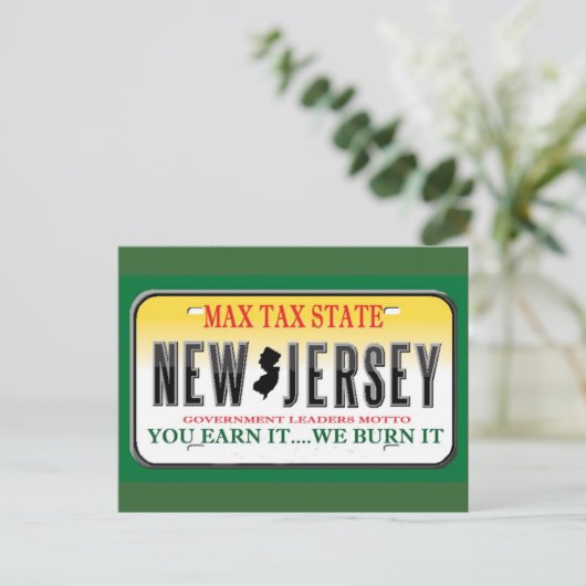 nummerborden briefkaart (Staand voorkant)