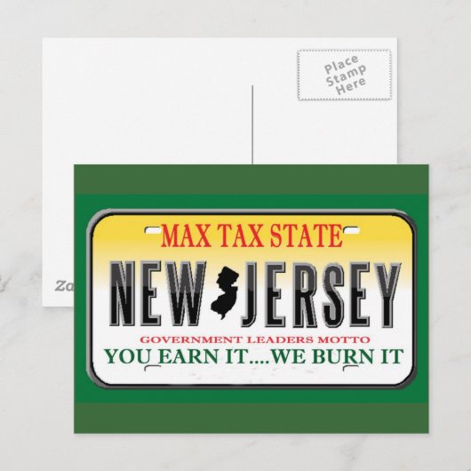 nummerborden briefkaart (Voorkant / Achterkant)