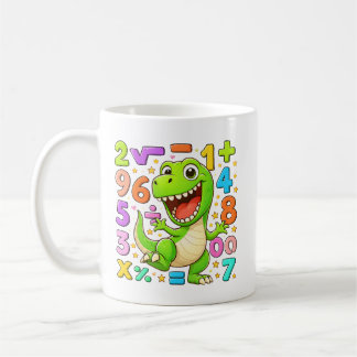 Nummerdag 2026 Leuke wiskunde Dino outfit Koffiemok
