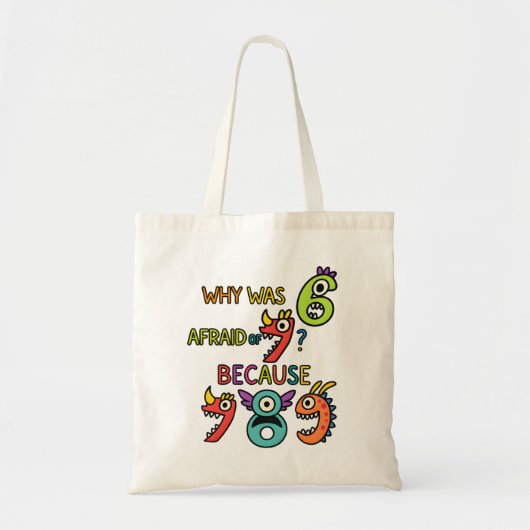 Nummerdag Boodschappentas | Grappige Wiskunde Numm Tote Bag (Voorkant)