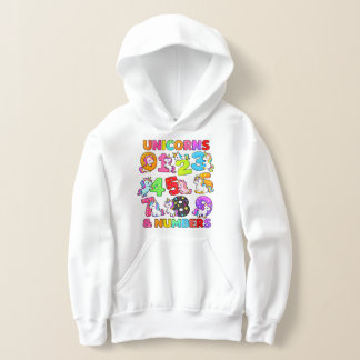 Nummerdag Eenhoorn Nummers Wiskunde Hoodie